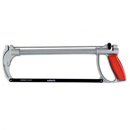 12inch (300mm) Adjustable Hacksaw - Round iron hacksaw frame with  aluminum handle